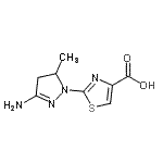 CAS#: 785737-61-3， 2-(3-Amino-5-methyl-4,5-dihydro-1H-pyrazol-1-yl)-1,3-thiazole-4-carboxylic acid