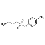 结构式 CAS# 785792-37-2, N-(5-甲基-2-吡啶基)-1-丁烷磺酰胺