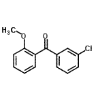 structure of CAS# 78589-11-4, (3-Chlorophenyl)(2-methoxyphenyl)methanone;3-chloro-2'-methoxybenzophenone