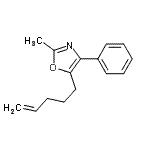 CAS#: 786577-28-4， 2-Methyl-5-(4-penten-1-yl)-4-phenyl-1,3-oxazole