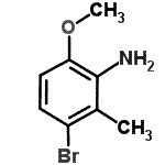 CAS#: 786596-55-2， 3-Bromo-6-methoxy-2-methylaniline