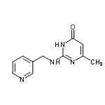 CAS#: 786660-73-9， 6-Methyl-2-[(3-pyridinylmethyl)amino]-4(1H)-pyrimidinone