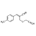 CAS#: 786682-44-8， (2Z)-3-(4-Methylphenyl)-2-[(2-propyn-1-yloxy)methyl]acrylonitrile