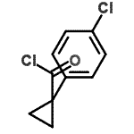 structure of CAS# 78682-33-4, 1-(4-Chlorophenyl)cyclopropanecarbonyl chloride;1-(4-chlorophenyl)cyclopropanecarbonyl chloride;1-(4-chlorophenyl)-cyclopropanecarbonyl chloride