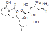 CAS#: 78683-77-9， 4-Amino-2,3-Dihydroxy-N-[1-(8-Hydroxy-1-Oxoisochroman-3-Yl)-3-Methylbutyl]Hexanediamide Hydrochloride