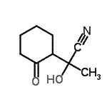 CAS 登录号：78747-28-1， 2-羟基-2-(2-氧代环己基)丙腈