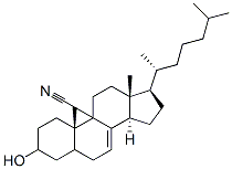 CAS#: 78806-56-1， [(3S,5R,7R,8S,10S,13R,14S,17R)-9-Cyano-10,13-Dimethyl-17-[(2R)-6-Methylheptan-2-Yl]-7-Methylsulfonyloxy-1,2,3,4,5,6,7,8,11,12,14,15,16,17-Tetradecahydrocyclopenta[a]Phenanthren-3-Yl] Acetate