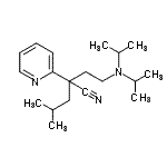 CAS#: 78833-05-3， 2-[2-(Diisopropylamino)ethyl]-4-methyl-2-(2-pyridinyl)pentanenitrile