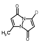 CAS#: 78901-42-5， 3-Methyl(7-<sup>2</sup>H)-1H,5H-pyrazolo[1,2-a]pyrazole-1,5-dione