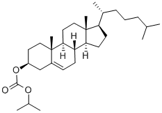 structure of CAS# 78916-25-3, Cholesterol Isopropyl Carbonate;ISOPROPYL CARBONIC ACID CHOLESTEROL ESTER;Cholesterol Carbonic Acid Isopropyl Ester;CHOLESTEROL ISOPROPYL CARBONATE