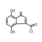 CAS#: 78942-72-0， 4,7-Dihydroxy-1H-indole-3-carbonyl chloride