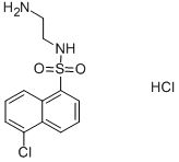 structure of CAS# 78957-85-4, N-(2-Aminoethyl)-5-chloro-1-Naphthalenesulfonamide hydrochloride;N-(2-AMINOETHYL)-5-CHLORONAPHTHALENE-1-SULPHONAMIDE HYDROCHLORIDE;N-(2-AMINOETHYL)-5-CHLORO-1-NAPHTHALENESULFONAMIDE HYDROCHLORIDE;N-(2-AMINOETHYL)-5-CHLORONAPHTHALENE-1-SULFONAMIDE HYDROCHLORIDE