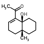 CAS#: 790227-69-9， 1-[(4aR,8aS)-8a-Hydroxy-4a-methyl-3,4,4a,5,6,7,8,8a-octahydro-1-naphthalenyl]ethanone