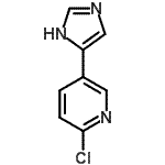 CAS#: 790262-70-3， 2-Chloro-5-(1H-imidazol-5-yl)pyridine