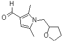 structure of CAS# 790263-33-1, 2,5-Dimethyl-1-(tetrahydro-2-furanylmethyl)-1H-pyrrole-3-carbaldehyde;1H-Pyrrol<wbr>e-3-carbo<wbr>xaldehyde<wbr>,2,5-dime<wbr>thyl-1-[(<wbr>tetrahydr<wbr>o-2-furan<wbr>yl)methyl<wbr>]-(9CI);2,5-dimet<wbr>hyl-1-((t<wbr>etrahydro<wbr>furan-2-y<wbr>l)methyl)<wbr>-1H-pyrro<wbr>le-3-carb<wbr>aldehyde;2,5-dimethyl-1-(oxolan-2-ylmethyl)-1H-pyrrole-3-carbaldehyde