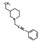 CAS#: 790655-96-8， 3-Ethyl-1-(3-phenyl-2-propyn-1-yl)piperidine