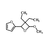 CAS#: 790665-13-3， 2-(3,3-Diethyl-4-methoxy-2-oxetanyl)furan