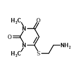 CAS#: 791027-49-1， 6-[(2-Aminoethyl)sulfanyl]-1,3-dimethyl-2,4(1H,3H)-pyrimidinedione