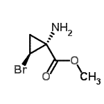 CAS#: 791038-76-1， Methyl (1R,2S)-1-amino-2-bromocyclopropanecarboxylate