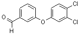 structure of CAS# 79124-76-8, 3-(3,4-Dichlorophenoxy)Benzaldehyde;3-[(3,4-Dichlorophenyl)Oxy]Benzaldehyde;Zinc00056517;Benzaldehyde, 3-(3,4-Dichlorophenoxy)-
