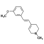 CAS#: 791547-37-0， 4-[(E)-2-(3-Methoxyphenyl)vinyl]-1-methyl-1,2,3,6-tetrahydropyridine