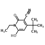 CAS#: 791617-13-5， 1-Ethyl-6-hydroxy-4-(2-methyl-2-propanyl)-2-oxo-1,2-dihydro-3-pyridinecarbonitrile