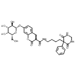CAS#: 79181-75-2， N-[4-(4,6-Dioxo-5-phenylhexahydro-5-pyrimidinyl)butyl]-7-(beta-D-galactopyranosyloxy)-2-oxo-2H-chromene-3-carboxamide