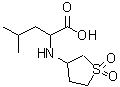 结构式 CAS# 792893-05-1, N-(1,1-二氧代四氢-3-噻吩基)亮氨酸