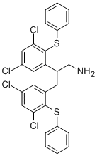 CAS#: 79332-40-4, 2,3-Bis(3,5-Dichloro-2-Phenylsulfanylphenyl)Propan-1-Amine