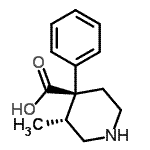 CAS#: 793621-70-2， (3R,4S)-3-Methyl-4-phenyl-4-piperidinecarboxylic acid