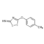 CAS#: 793634-21-6， 5-(4-Methylphenoxy)-3H-1,2,4-dithiazol-3-imine