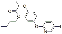 CAS 登录号：79438-66-7， 2-[4-(5-碘吡啶-2-基)氧基苯氧基]丙酸丁基酯