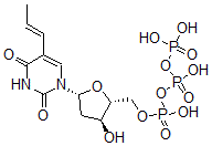 CAS#: 79551-91-0， [(2R,3S,5R)-5-[2,4-Dioxo-5-[(E)-Prop-1-Enyl]Pyrimidin-1-Yl]-3-Hydroxyoxolan-2-Yl]Methyl (Hydroxy-Phosphonooxyphosphoryl) Hydrogen Phosphate