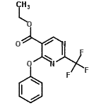 CAS#: 796-80-5， Ethyl 4-phenoxy-2-(trifluoromethyl)-5-pyrimidinecarboxylate