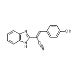 CAS#: 79613-18-6， (2E)-2-(1H-Benzimidazol-2-yl)-3-(4-hydroxyphenyl)acrylonitrile