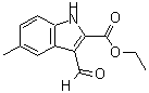 structure of CAS# 79652-35-0, 3-Formyl-5-Methyl-1H-Indole-2-Carboxylic Acid Ethyl Ester;3-FORMYL-5-METHYL-1H-INDOLE-2-CARBOXYLIC ACID ETHYL ESTER;ETHYL 3-FORMYL-5-METHYL-1H-INDOLE-2-CARBOXYLATE