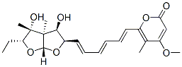 structure of CAS# 79663-49-3, 6-[(1E,3E,5E)-6-[(1R,2R,3R,5R,7R,8R)-7-Ethyl-2,8-Dihydroxy-1,8-Dimethy L-4,6-Dioxabicyclo[3.3.0]Oct-3-Yl]Hexa-1,3,5-Trienyl]-4-Methoxy-5-Meth Yl-Pyran-2-One;6-[6-[(2R,3R,3Ar,4R,5R,6As)-2-Ethyl-3,4-Dihydroxy-3,3A-Dimethyl-2,4,5,6A-Tetrahydrofuro[4,5-D]Furan-5-Yl]Hexa-1,3,5-Trienyl]-4-Methoxy-5-Methylpyran-2-One;6-[(1E,3E,5E)-6-[(2R,3R,3Ar,4R,5R,6As)-2-Ethyl-3,4-Dihydroxy-3,3A-Dimethyl-2,4,5,6A-Tetrahydrofuro[4,5-D]Furan-5-Yl]Hexa-1,3,5-Trienyl]-4-Methoxy-5-Methyl-Pyran-2-One;6-[6-[(2R,3R,3Ar,4R,5R,6As)-2-Ethyl-3,4-Dihydroxy-3,3A-Dimethyl-2,4,5,6A-Tetrahydrofuro[4,5-D]Furan-5-Yl]Hexa-1,3,5-Trienyl]-4-Methoxy-5-Methyl-Pyran-2-One