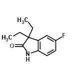 CAS#: 797052-03-0， 3,3-Diethyl-5-fluoro-1,3-dihydro-2H-indol-2-one