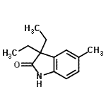 CAS#: 797052-04-1， 3,3-Diethyl-5-methyl-1,3-dihydro-2H-indol-2-one