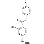 CAS#: 79744-48-2， 2-(4-Chlorophenyl)-1-(2-hydroxy-4-methoxyphenyl)ethanone