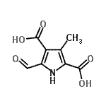 CAS#: 79754-38-4， 5-Formyl-3-methyl-1H-pyrrole-2,4-dicarboxylic acid