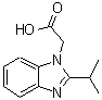 结构式 CAS# 797812-91-0, (2-异丙基-1H-苯并咪唑-1-基)乙酸