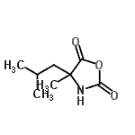 CAS#: 798568-22-6， 4-Isobutyl-4-methyl-1,3-oxazolidine-2,5-dione