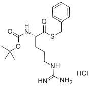 CAS#: 79864-22-5， (S)-5-[(Aminoiminomethyl)Amino]-2-[[(1,1-Dimethylethoxy)Carbonyl]Amino]-Pentanethioic Acid S-(Phenylmethyl) Ester Monohydrochloride