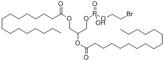 structure of CAS# 79907-73-6, Bromoethyl 1,2-Dipalmitoyl-Rac-Glycero-3-Phosphate