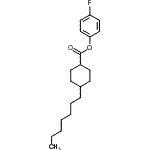 CAS#: 79912-85-9， 4-Fluorophenyl 4-heptylcyclohexanecarboxylate