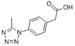 structure of CAS# 799262-38-7, 4-(5-Methyl-1H-Tetrazol-1-Yl)-Benzeneacetic Acid;[4-(5-Methyl-1H-Tetrazol-1-Yl)Phenyl]Acetic Acid(SALTDATA: FREE);Benzeneacetic Acid, 4-(5-Methyl-1H-Tetrazol-1-Yl)- (9CI);[4-(5-Methyl-1H-Tetrazol-1-Yl)Phenyl]Acetic Acid
