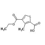 CAS#: 799283-87-7， 4-(Ethoxycarbonyl)-3-methyl-2-thiophenecarboxylic acid