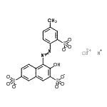 CAS#: 79953-84-7， Calcium hydrogen 3-hydroxy-4-[(4-methyl-2-sulfonatophenyl)diazenyl]-2,7-naphthalenedisulfonate (1:1:1)