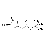 CAS#: 799805-87-1， 2-Methyl-2-propanyl [(3R,4S)-3,4-dihydroxycyclopentyl]acetate
